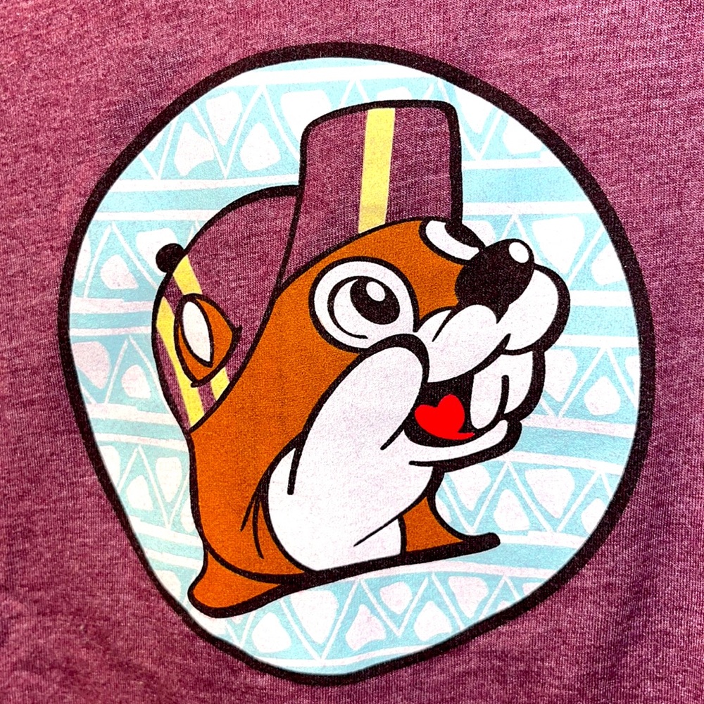 BUC-EE’S Adult S purple T shirt. Bucees “enjoy the ride” t shirt 2019.